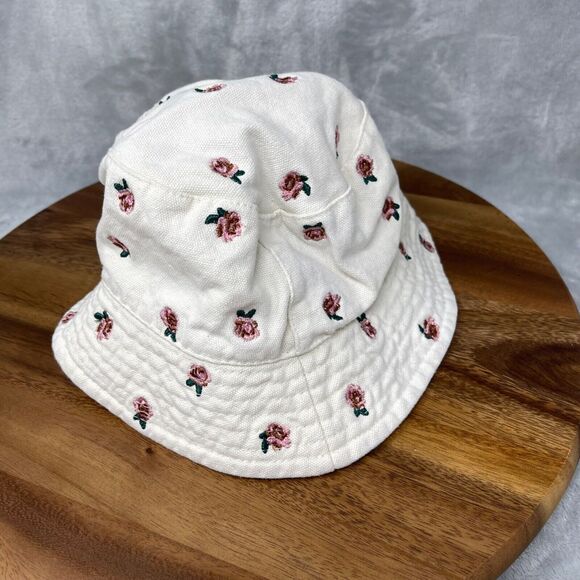 Lot of 2 Bucket Hats Tie Dye Floral Embroidered Cotton Summer Vacation Hippie - Picture 15 of 16